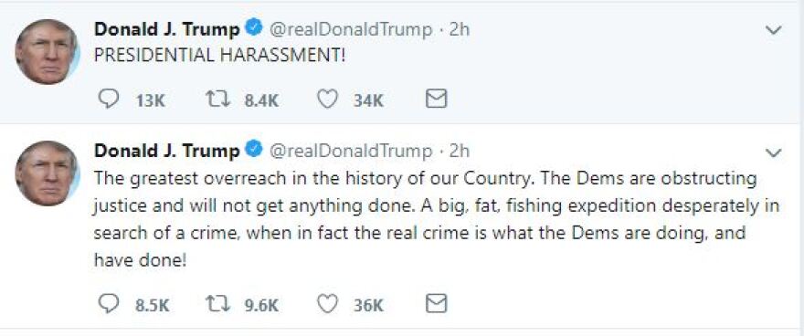 Ο Τραμπ κατηγορεί τους Δημοκρατικούς για «κατάχρηση εξουσίας»