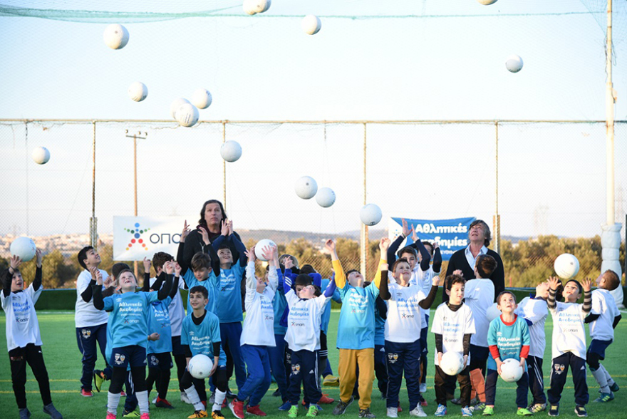 Αθλητικές Ακαδημίες ΟΠΑΠ: Προπόνηση «αστέρων» με Θωμά Μαύρο και Τάσο Μητρόπουλο