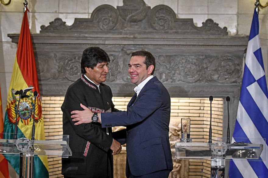 Τσίπρας: Στηρίζουμε τη Βολιβία για το ζήτημα πρόσβασης στη θάλασσα - Μοράλες: Με την αναδιανομή πλούτου ο ελάχιστος μισθός πήγε από $50 σε $300