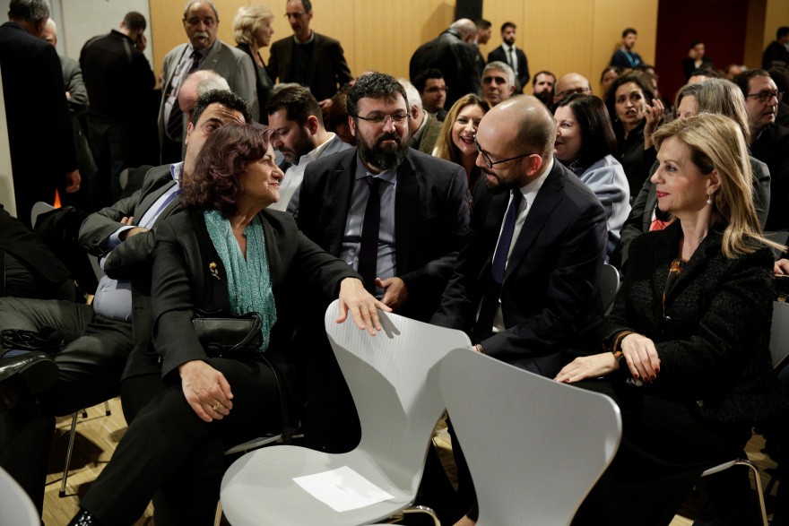 Παπανδρέου, Θεοχαρόπουλος και Μπαζιάνα στην ομιλία Μοράλες - Δείτε φωτογραφίες