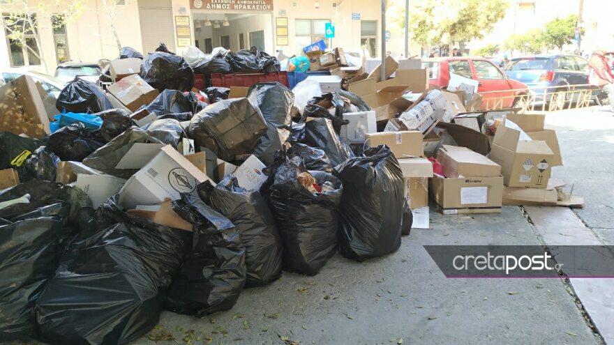 Τα ποντίκια κάνουν… πάρτι στους σωρούς των σκουπιδιών στο Ηράκλειο