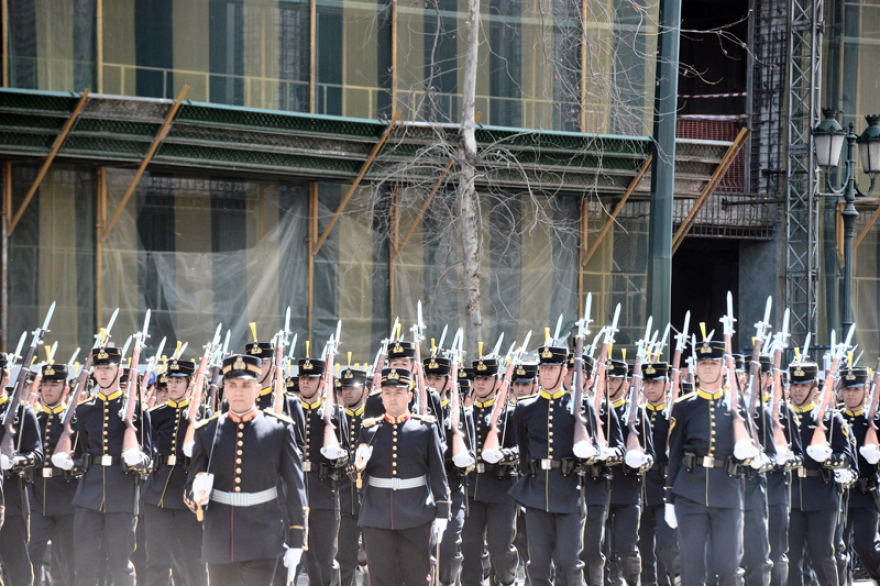 Στρατιωτική παρέλαση με το «Μακεδονία ξακουστή» στην Αθήνα