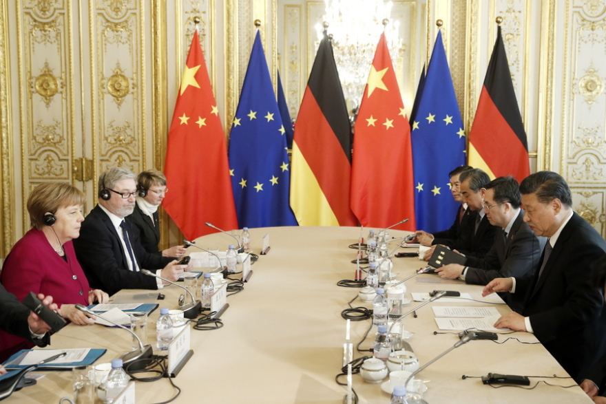 Συνάντηση Γιούνκερ, Μέρκελ, Μακρόν με τον Κινέζο πρόεδρο - «Ευρώπη και Κίνα προχωρούν μαζί»