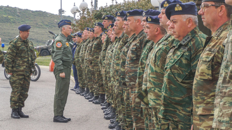 Ο αρχηγός ΓΕΕΘΑ πτέραρχος Χριστοδούλου πέταξε στη Λήμνο με F-16