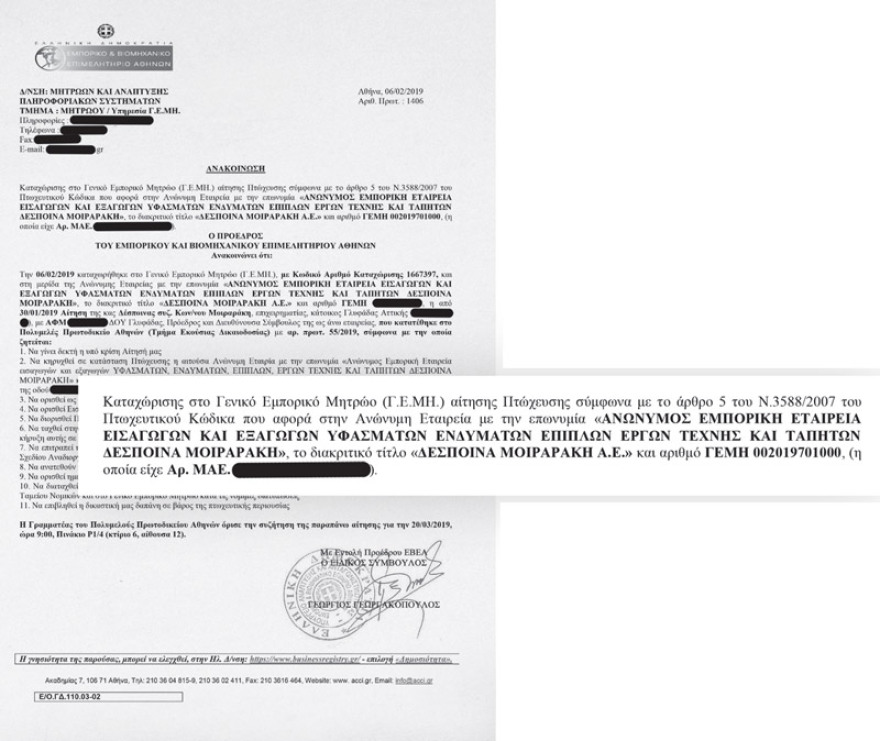 Δέσποινα Μοιραράκη: Μια... μπορδοροδοκόκκινη πτώχευση 