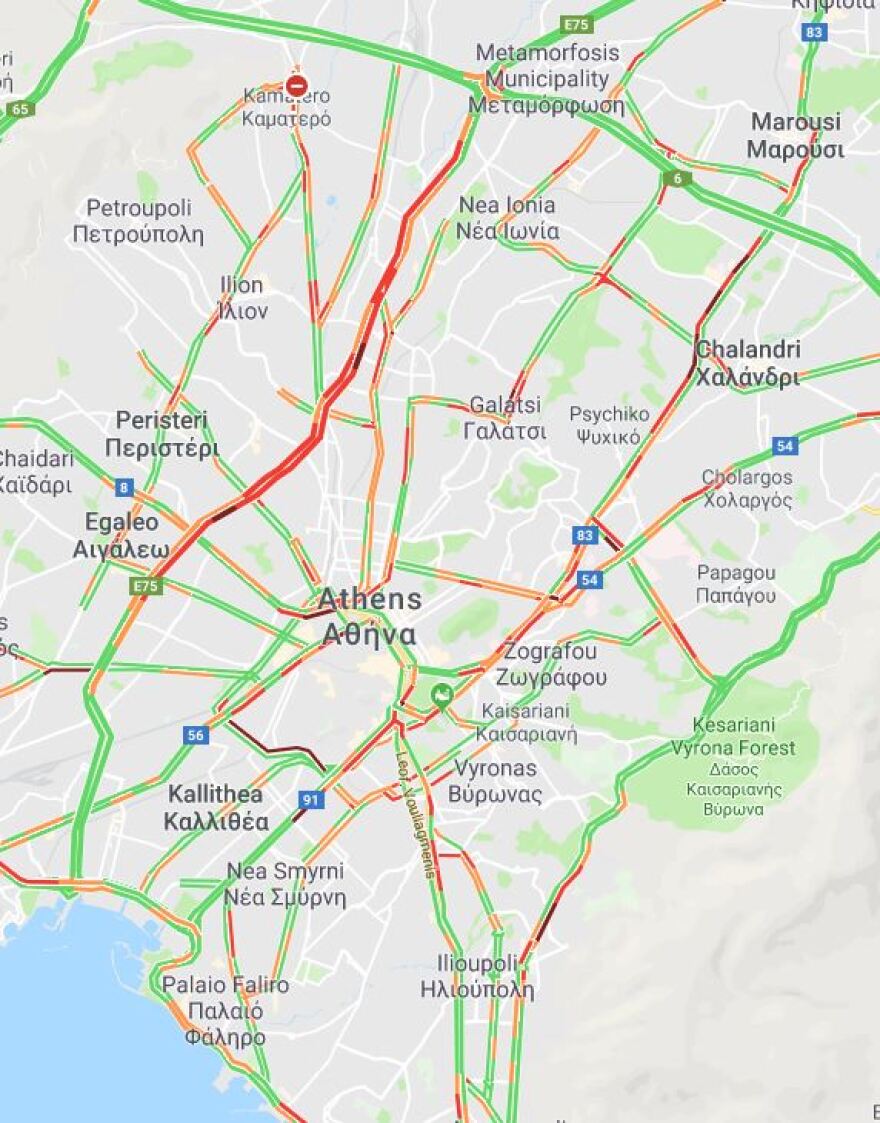 Κίνηση: Προβλήματα στην άνοδο του Κηφισού λόγω τροχαίου