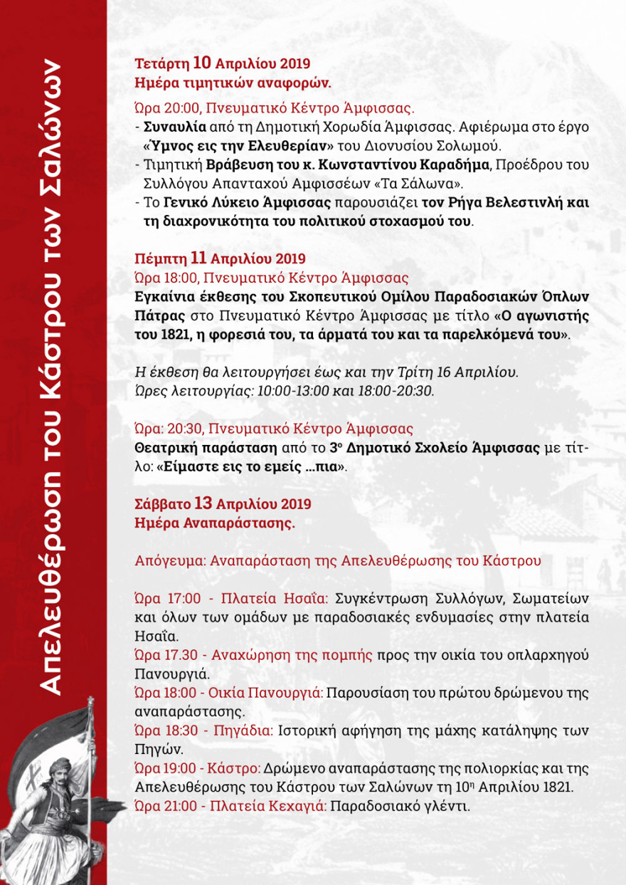 Στην Άμφισσα ανοίγει τις πύλες του το «Μουσείο Ελληνικής Επανάστασης»