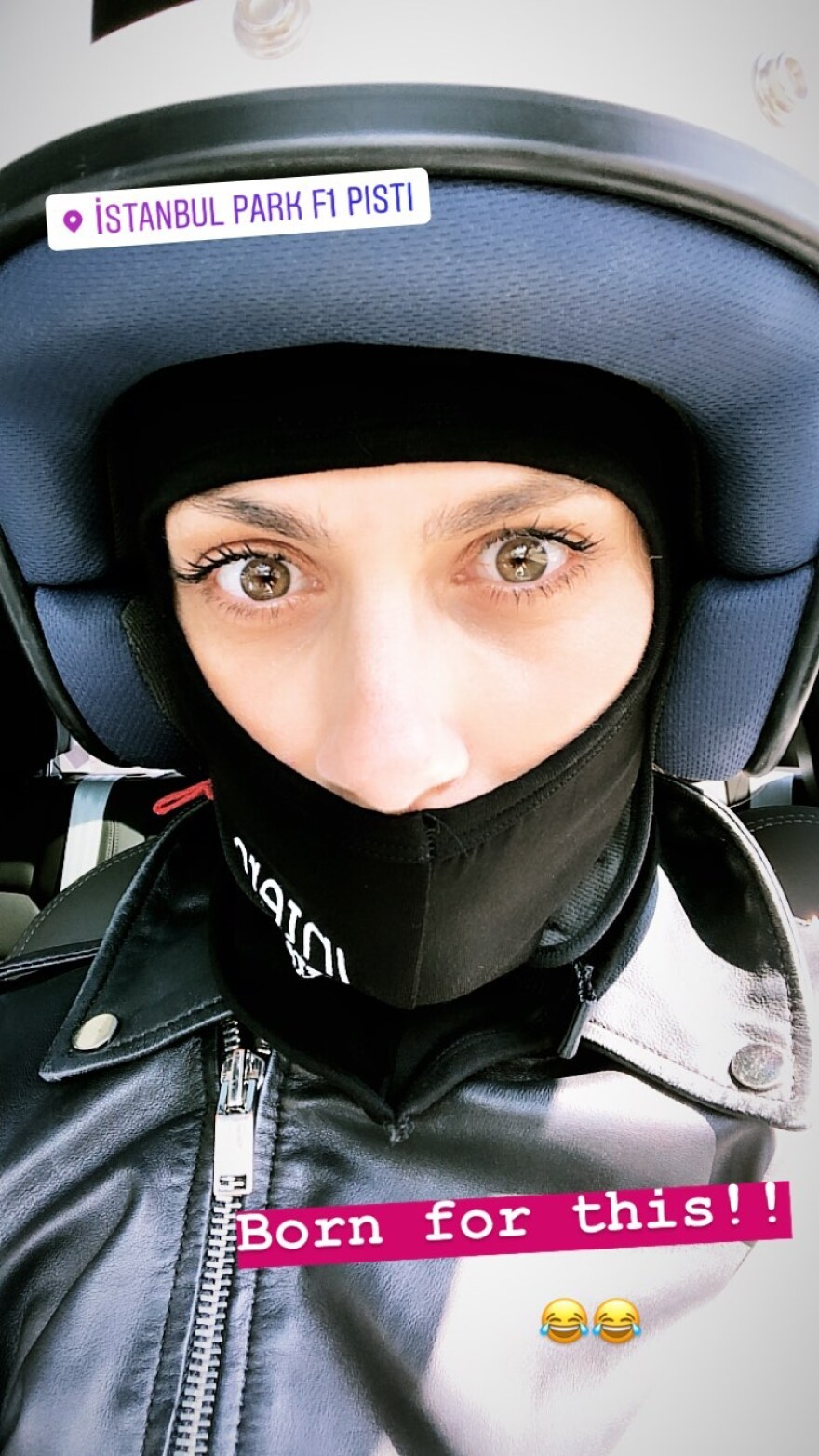 Η Ντορέττα Παπαδημητρίου στην πίστα της Formula 1 στην Κωνσταντινούπολη