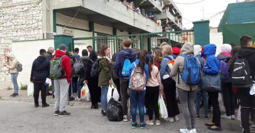 Το 3ο Γυμνάσιο Υμηττού μαζί με Ευρωπαίους μαθητές βρέθηκε κοντά στους πρόσφυγες του Λαυρίου