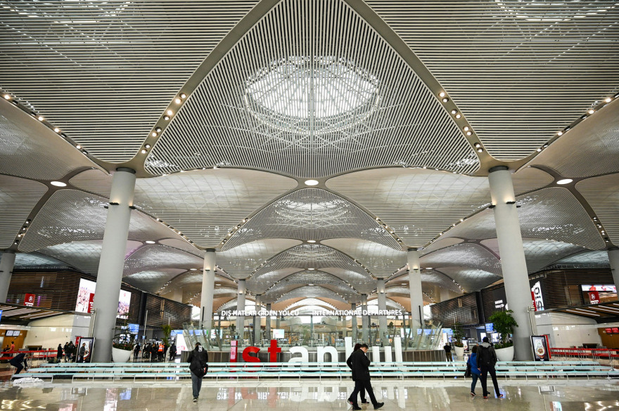 «Πρεμιέρα» για το νέο φαραωνικό αεροδρόμιο της Κωνσταντινούπολης -Εντυπωσιακές εικόνες 