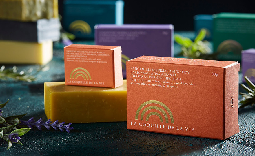 Σαπούνι με έκκριμα σαλιγκαριού