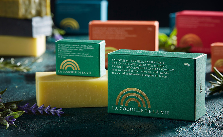 Σαπούνι με έκκριμα σαλιγκαριού