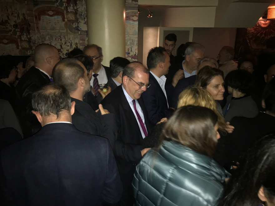 Σαμαράς, βουλευτές και πανεπιστημιακοί στην εκδήλωση του Στάθη Ευσταθόπουλου