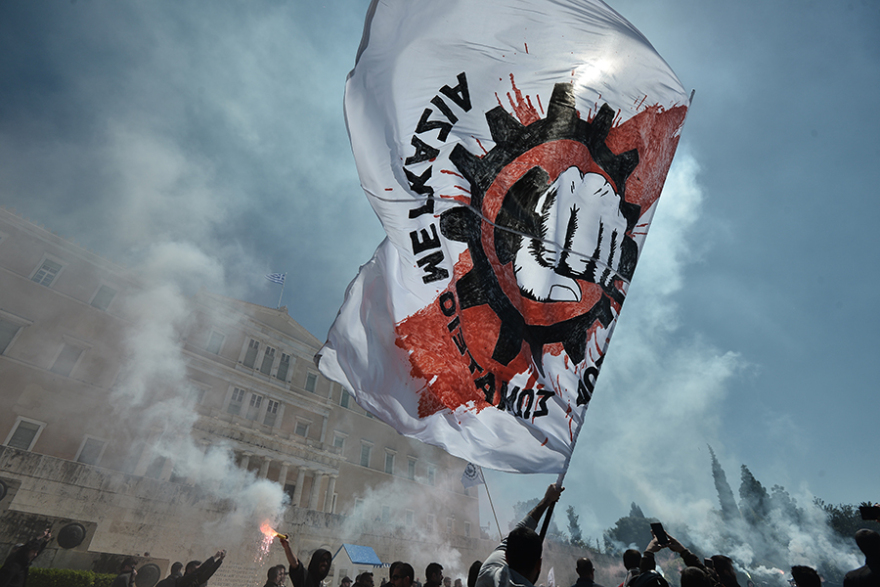 Στο Πεδίον του Άρεως οι ντελιβεράδες - Έκαναν μοτοπορεία στο υπ. Εργασίας