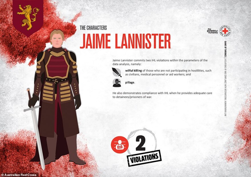 Game of Thrones: Αυτοί είναι οι πιο αιμοσταγείς χαρακτήρες σύμφωνα με... τον Ερυθρό Σταυρό!