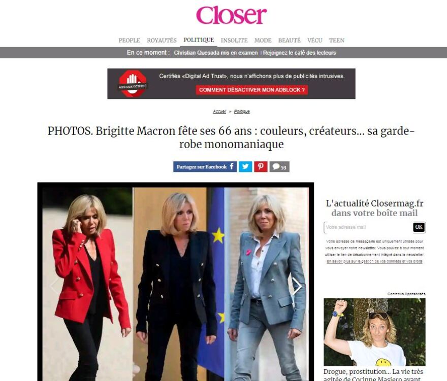 Η Μπριζίτ Μακρόν έχει γενέθλια και γίνεται 66