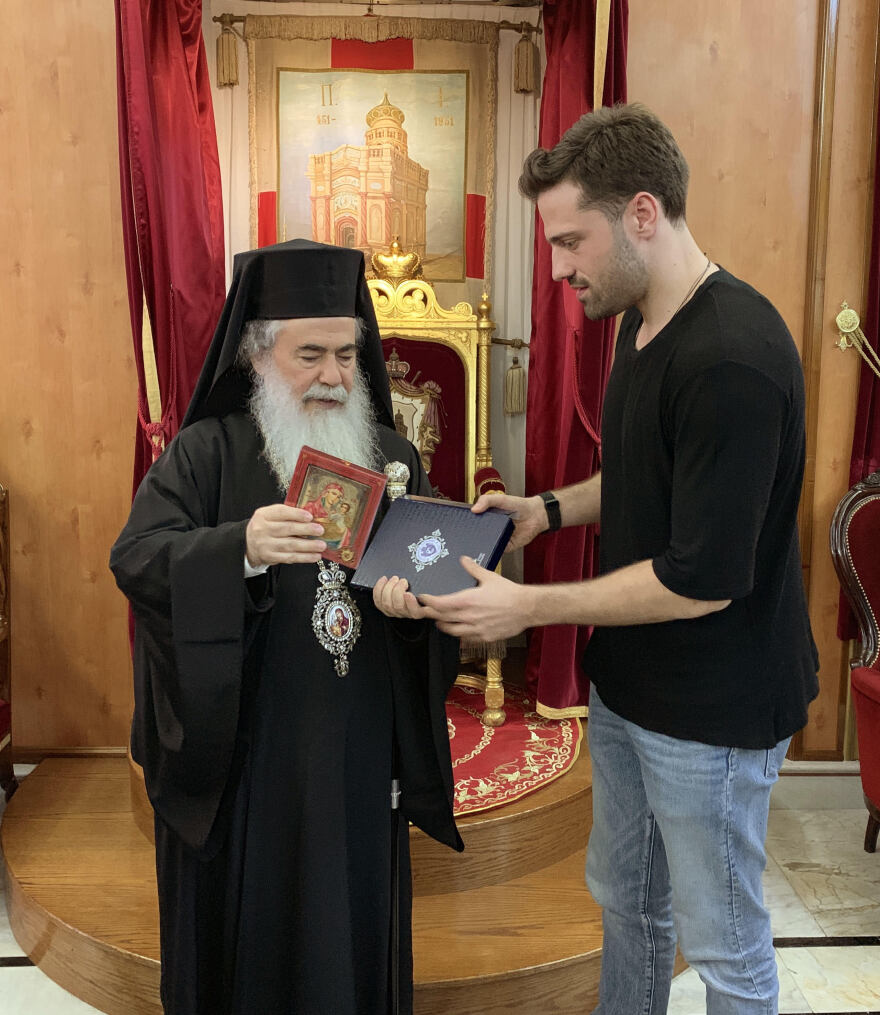 O Κωνσταντίνος Αργυρός επισκέφθηκε τον Πατριάρχη Ιεροσολύμων