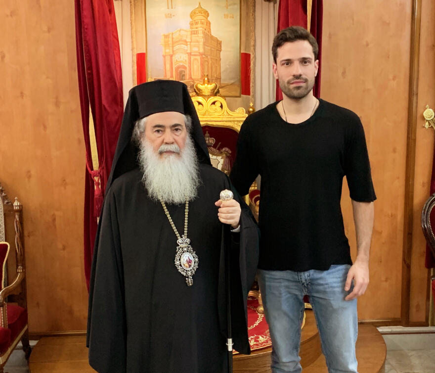 O Κωνσταντίνος Αργυρός επισκέφθηκε τον Πατριάρχη Ιεροσολύμων