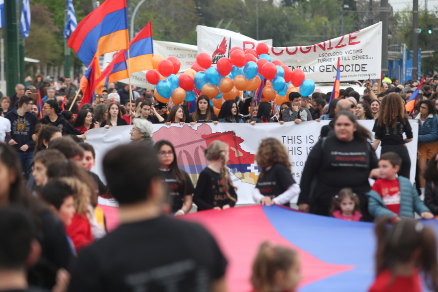 Γενοκτονία Αρμενίων: Πορεία της αρμενικής κοινότητας στο κέντρο της Αθήνας