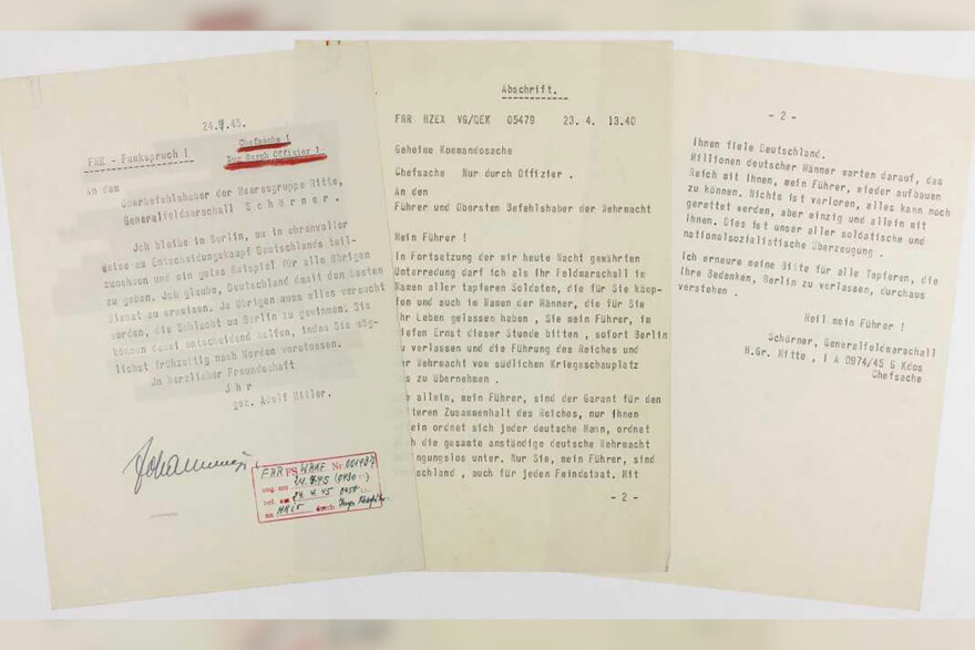 Σε δημοπρασία για 80.000 δολάρια οι επιστολές αυτοκτονίας του Αδόλφου Χίτλερ