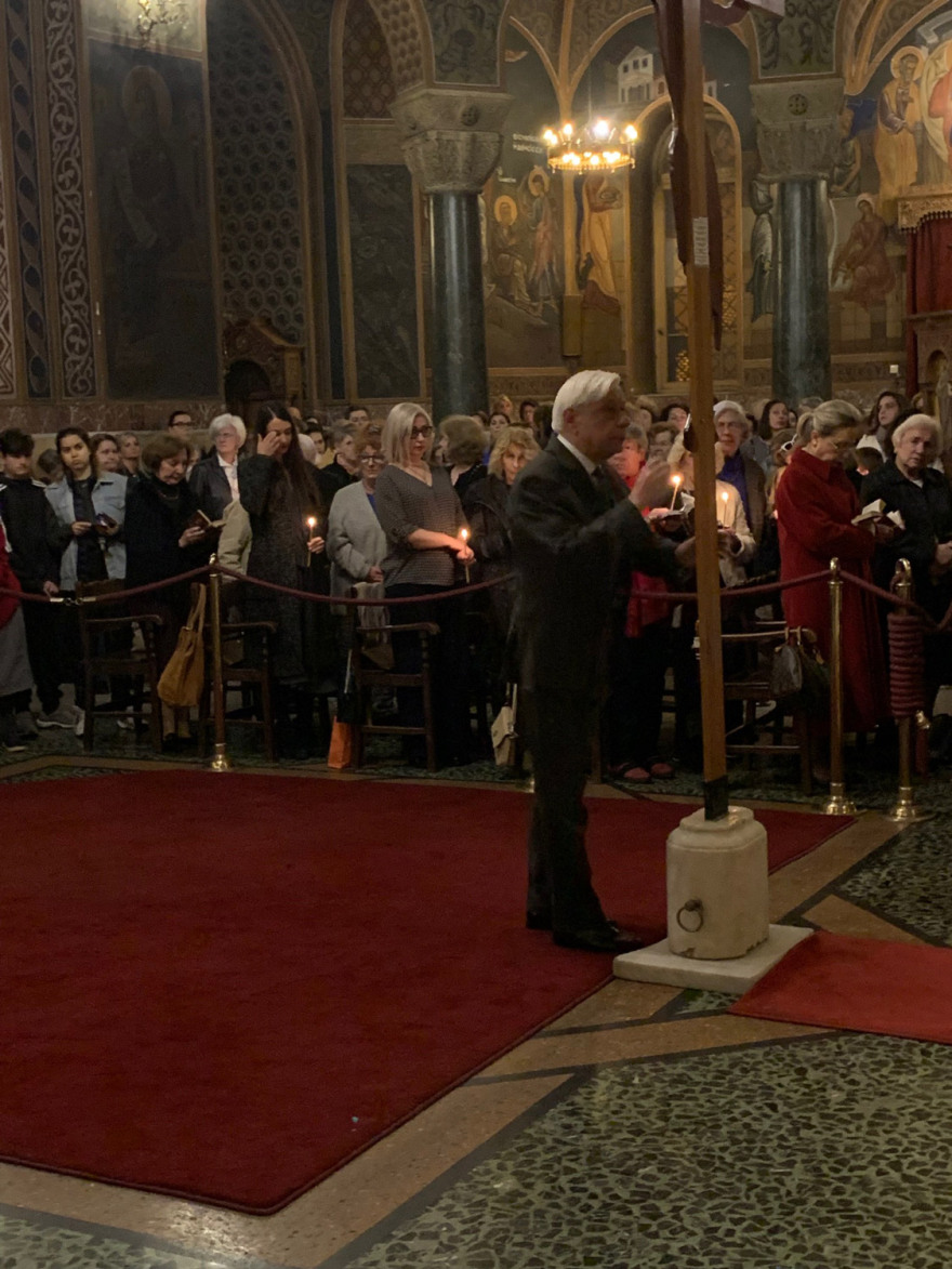 Ο Πρόεδρος της Δημοκρατίας στον Πολιούχο της Αθήνας