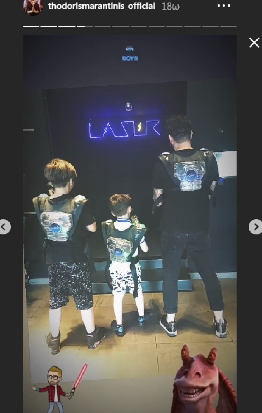 Θοδωρής Μαραντίνης: Στην Αθήνα με τους γιους του, μετά τις οικογενειακές διακοπές 