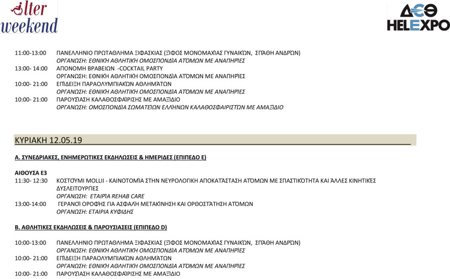 AlterWeekend 2019: H αναπηρία δεν είναι αποκλεισμός αλλά τρόπος ζωής