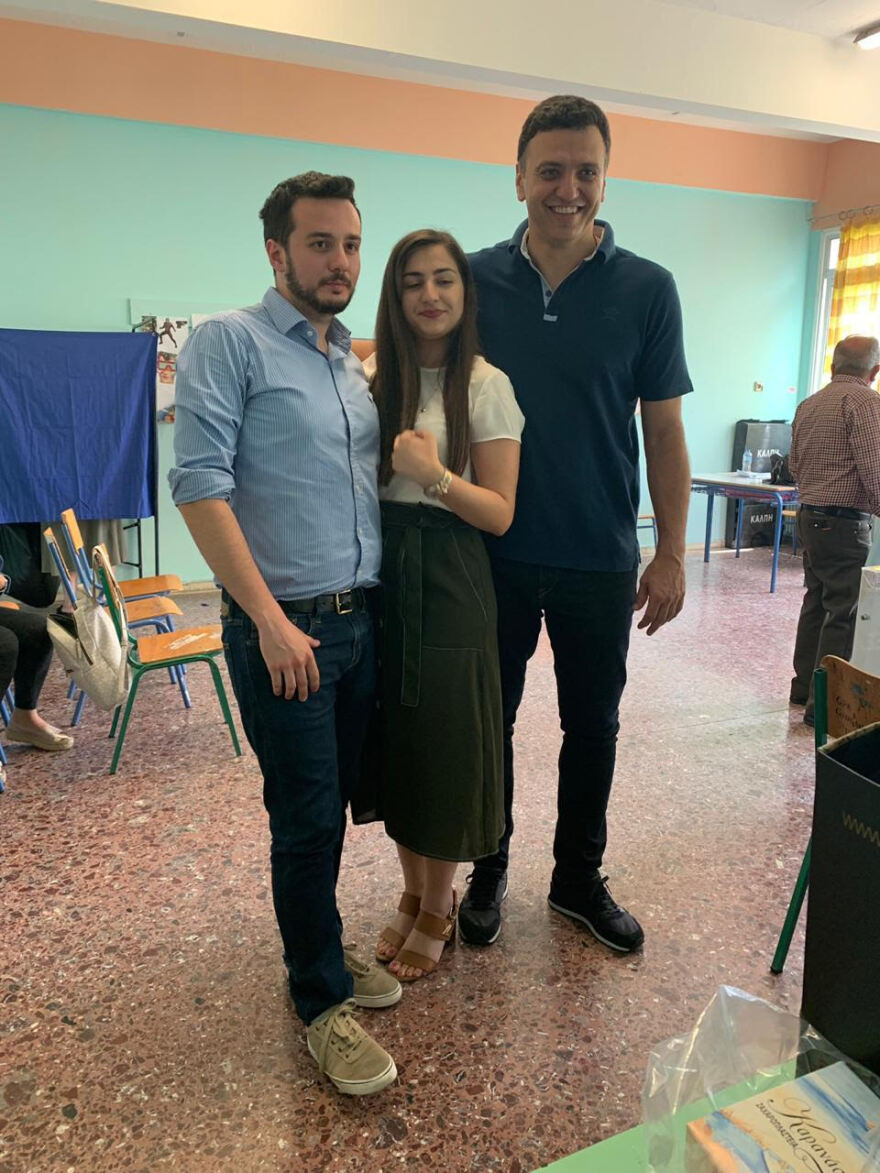 Με την Τζένη Μπαλατσινού ψήφισε ο Βασίλης Κικίλιας