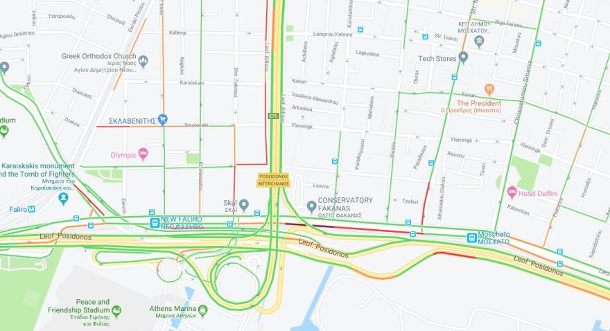 Ταλαιπωρία στον Κηφισό και την παλιά παραλιακή λόγω έργων 