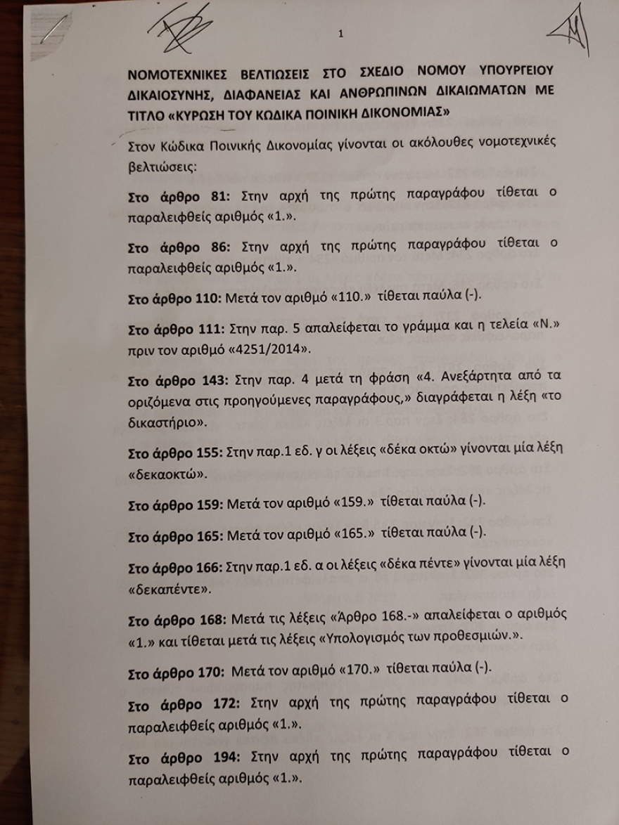 Βουλή: Ψηφίστηκαν οι νέοι Κώδικες- Παραμένει κακούργημα ο βιασμός