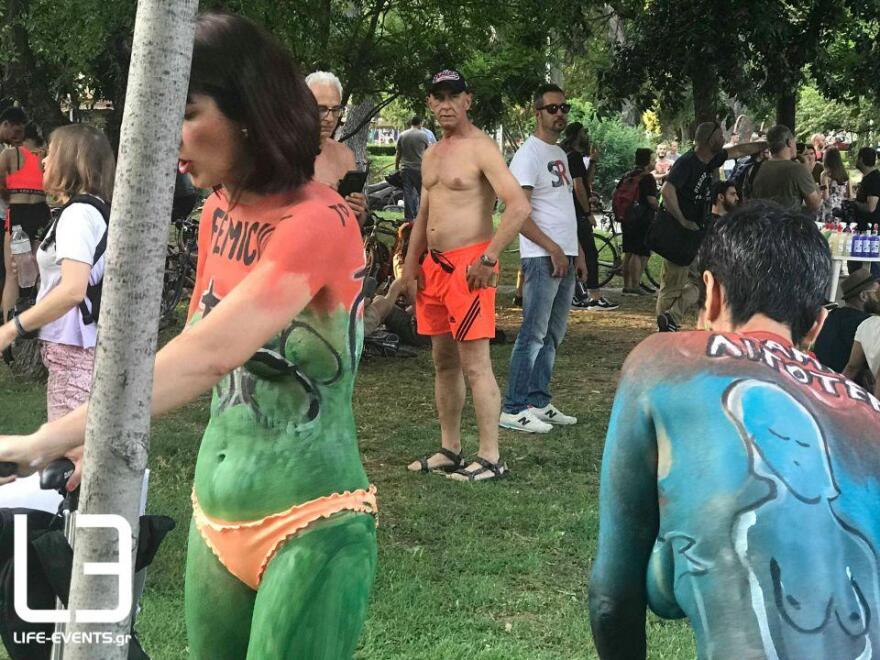 Θεσσαλονίκη: Γυμνή ποδηλατοδρομία για την προστασία του περιβάλλοντος