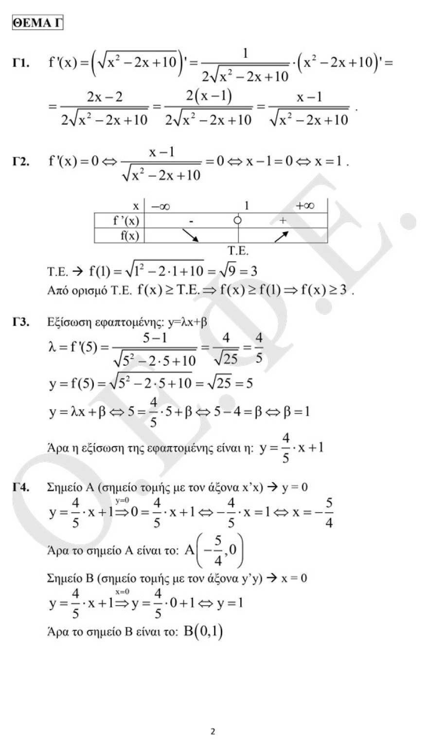 Πανελλαδικές 2019 ΕΠΑΛ: Δείτε τις απαντήσεις στα θέματα της Άλγεβρας
