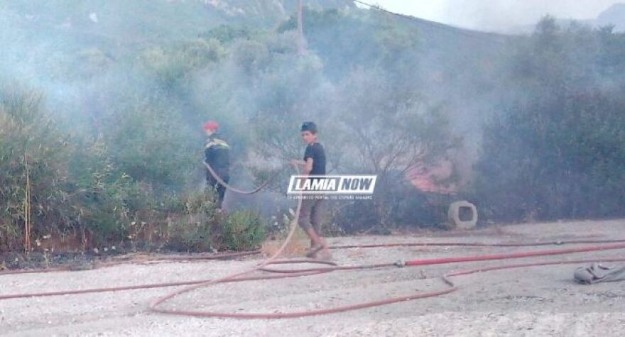 Λαμία: Συναγερμός για πυρκαγιά κοντά στο hot spot Θερμοπυλών
