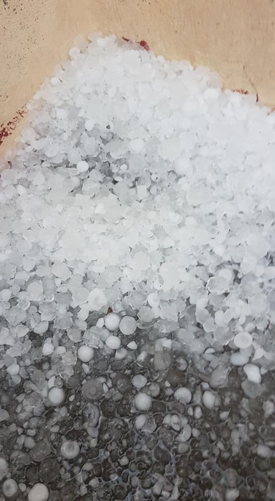 Χαλκιδική: Καταστροφές από το χαλάζι στον Πολύγυρο