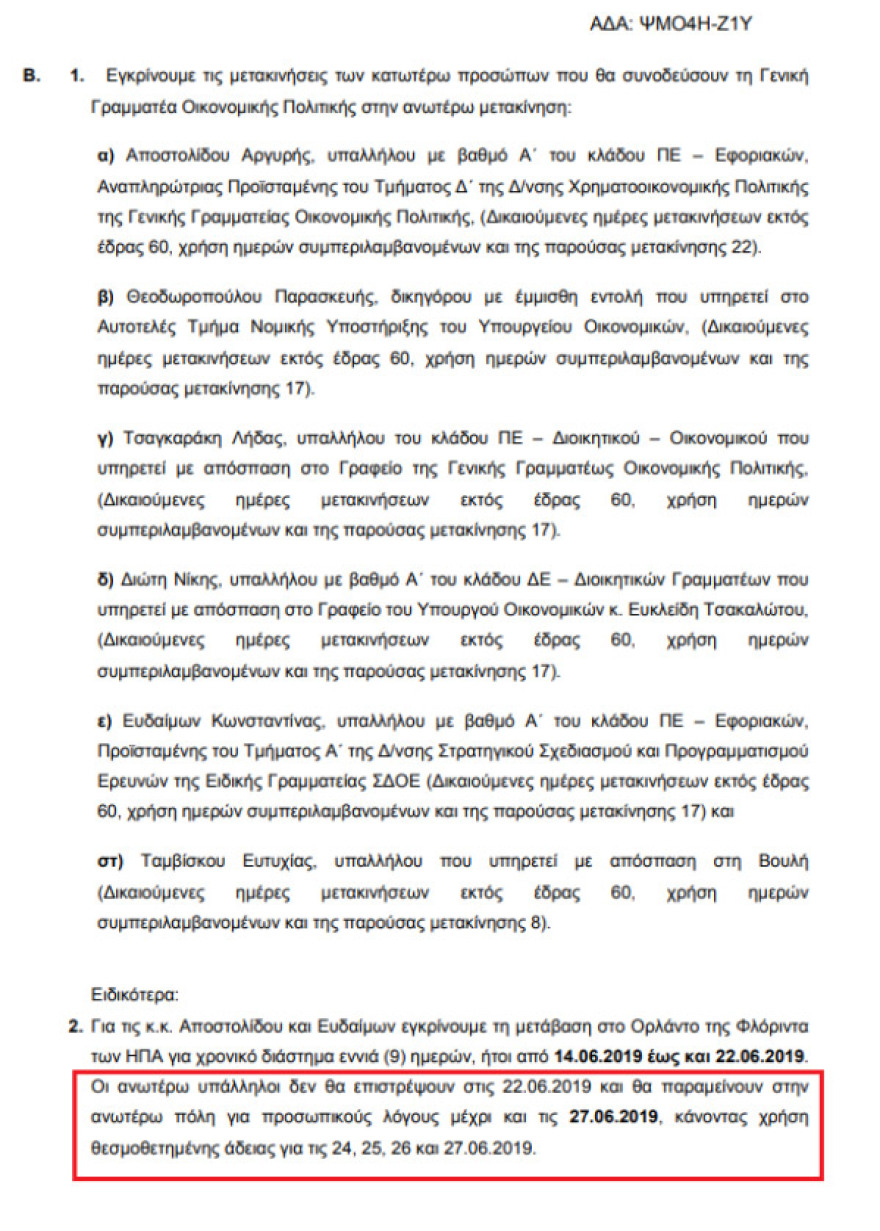 Dolce vita ΣΥΡΙΖΑ στη Φλόριντα: «Οκτάδα» με «προσθήκη» Ζαΐρη από την υπόθεση Πετσίτη