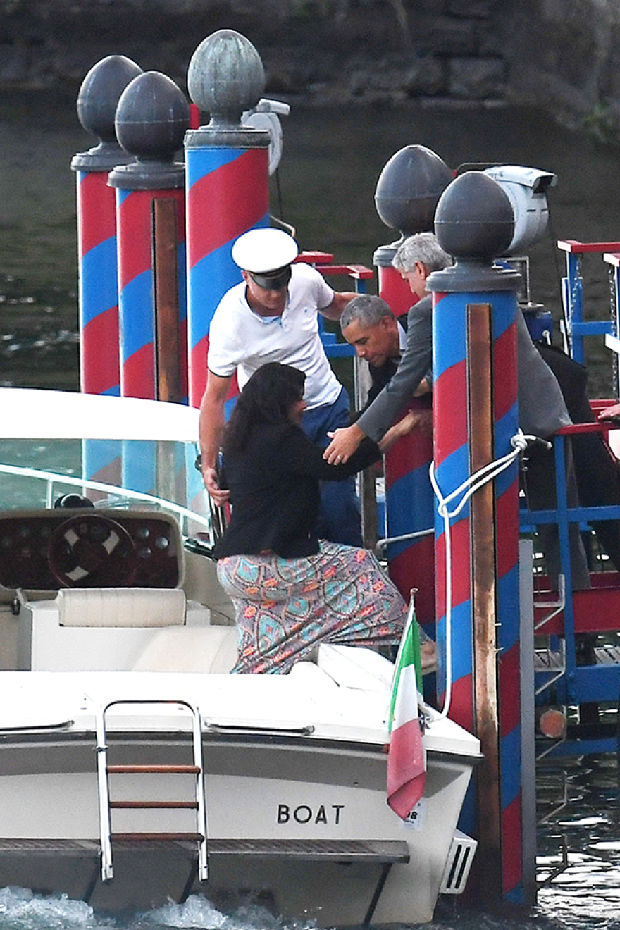 Κλούνεϊ και Ομπάμα μαζί στη λίμνη Κόμο