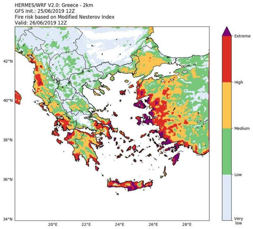 Ο καιρός σήμερα: Ισχυροί άνεμοι και 35άρια  - Σε ποιες περιοχές είναι υψηλός ο κίνδυνος πυρκαγιάς