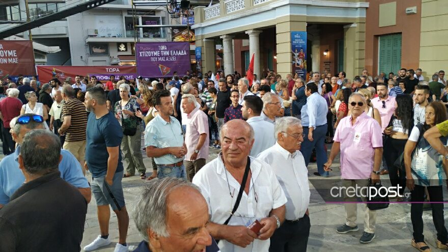 Κρήτη: Καθυστέρησε λόγω έλλειψης ακροατηρίου η ομιλία Τσίπρα