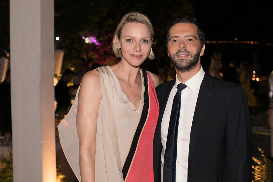 Η πριγκίπισσα Σαρλίν νονά σε βάφτιση στην Αθήνα