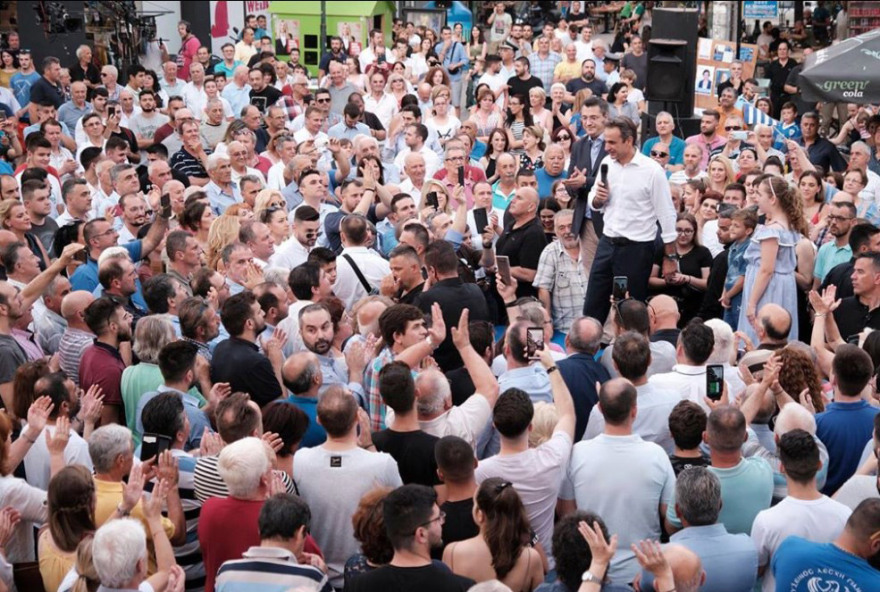 Μητσοτάκης από Θεσσαλονίκη: Όλη η Ελλάδα θα είναι γαλάζια το βράδυ της Κυριακής