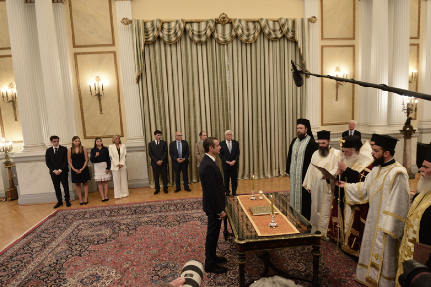 Ο Κυριάκος Μητσοτάκης ορκίστηκε πρωθυπουργός