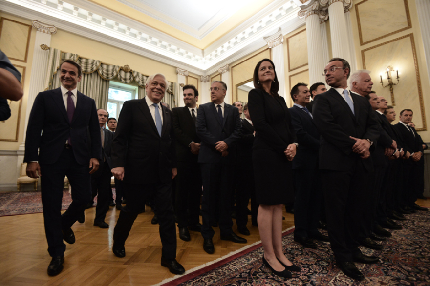 Η ορκωμοσία της κυβέρνησης Μητσοτάκη σε 20 φωτογραφίες μέσα από το Προεδρικό Μέγαρο