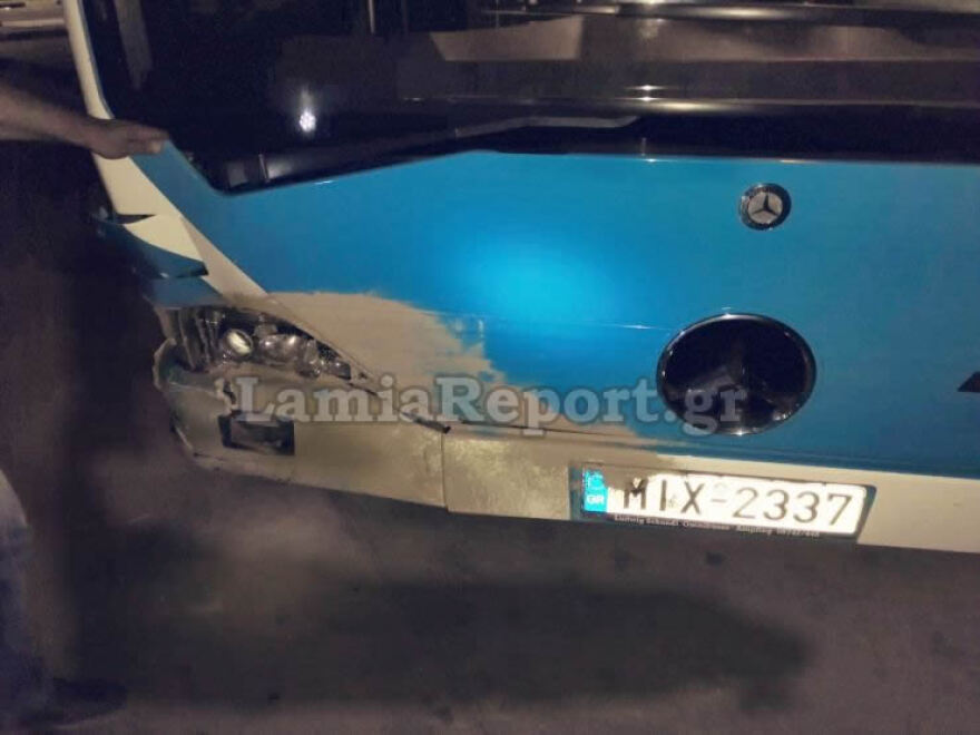 Λαμία: Αστικό λεωφορείο «τράκαρε» με αγριογούρουνο