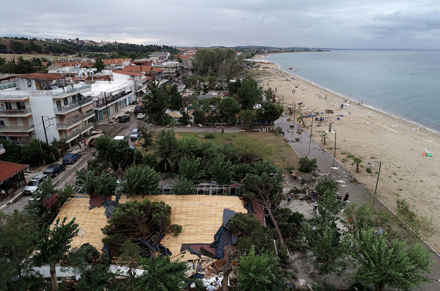 Η καταστροφή στη Χαλκιδική σε 20 αεροφωτογραφίες