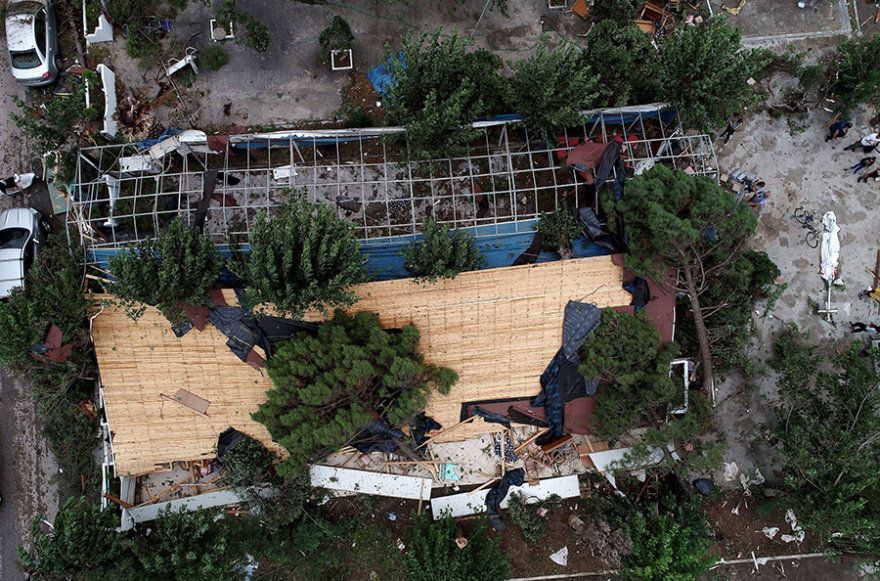 Η καταστροφή στη Χαλκιδική σε 20 αεροφωτογραφίες