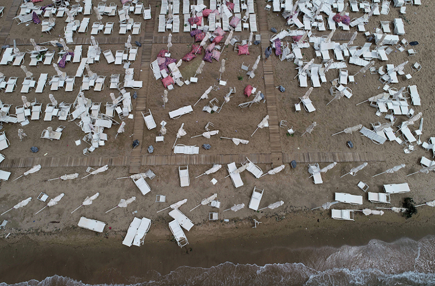 Η καταστροφή στη Χαλκιδική σε 20 αεροφωτογραφίες