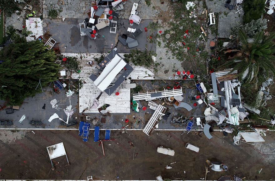 Η καταστροφή στη Χαλκιδική σε 20 αεροφωτογραφίες