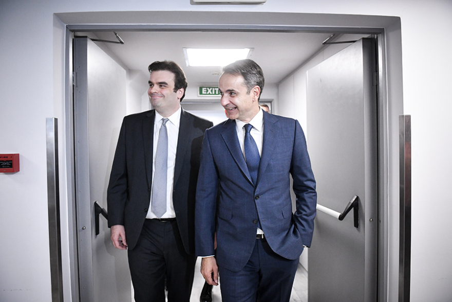 Ο Μητσοτάκης στο υπουργείο Ψηφιακής Διακυβέρνησης