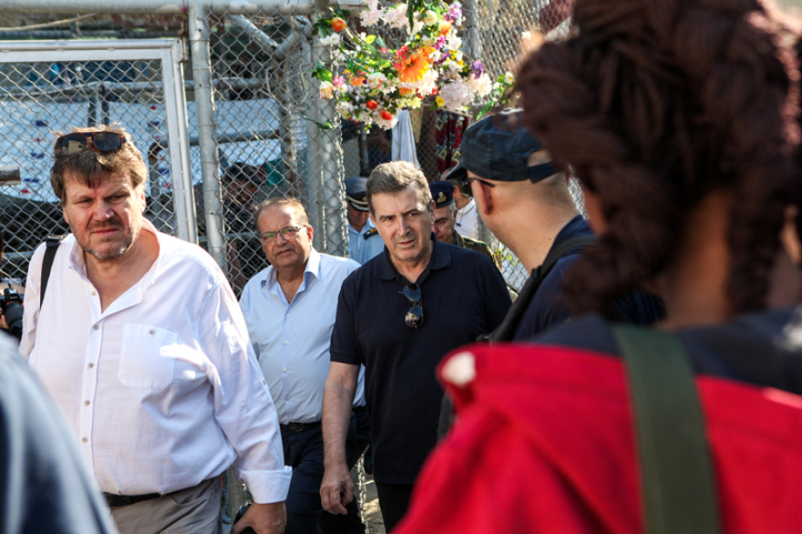 Αυτοψία Χρυσοχοΐδη στη Μόρια - Δείτε φωτογραφίες