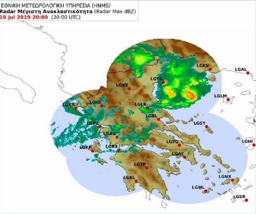 ΕΜΥ για Χαλκιδική: Ισχυρές καταιγίδες συνοδευόμενες με ανεμοθύελλες έπληξαν την περιοχή